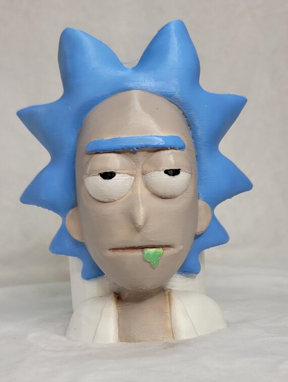 RICK of  Rick and Morty  Pencil, Pen, Marker, Scissor, & Paint brush holder