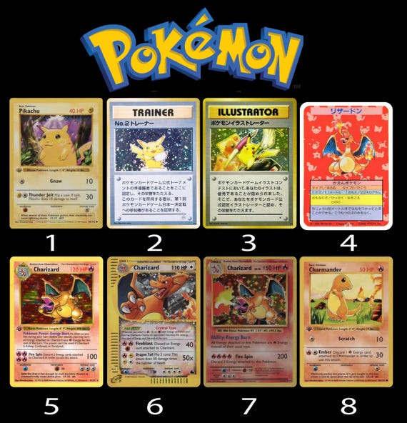 Premium UV Pokémon Card Replica Sticker | High-Gloss Holo Look | NOT a Real Card | Decorative Collectible Decal