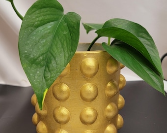 Handmade Cement Planter (bubble)– Modern Concrete Pot for House Plants, Succulents, Cactus, Indoor & Outdoor Décor