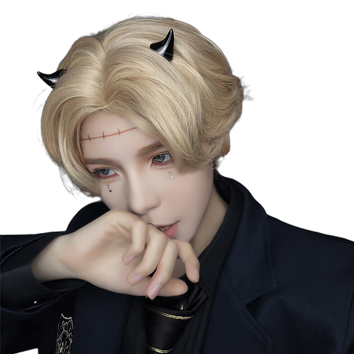 Gold Short Wigs Wigs Men Cosplay Men's Wigs Harajuku Etsy