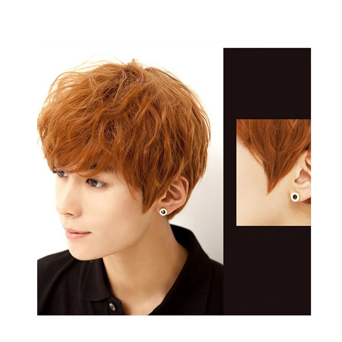 Wig For Men/Boycurly Cosplay Men's Wigs Flax yellow Etsy