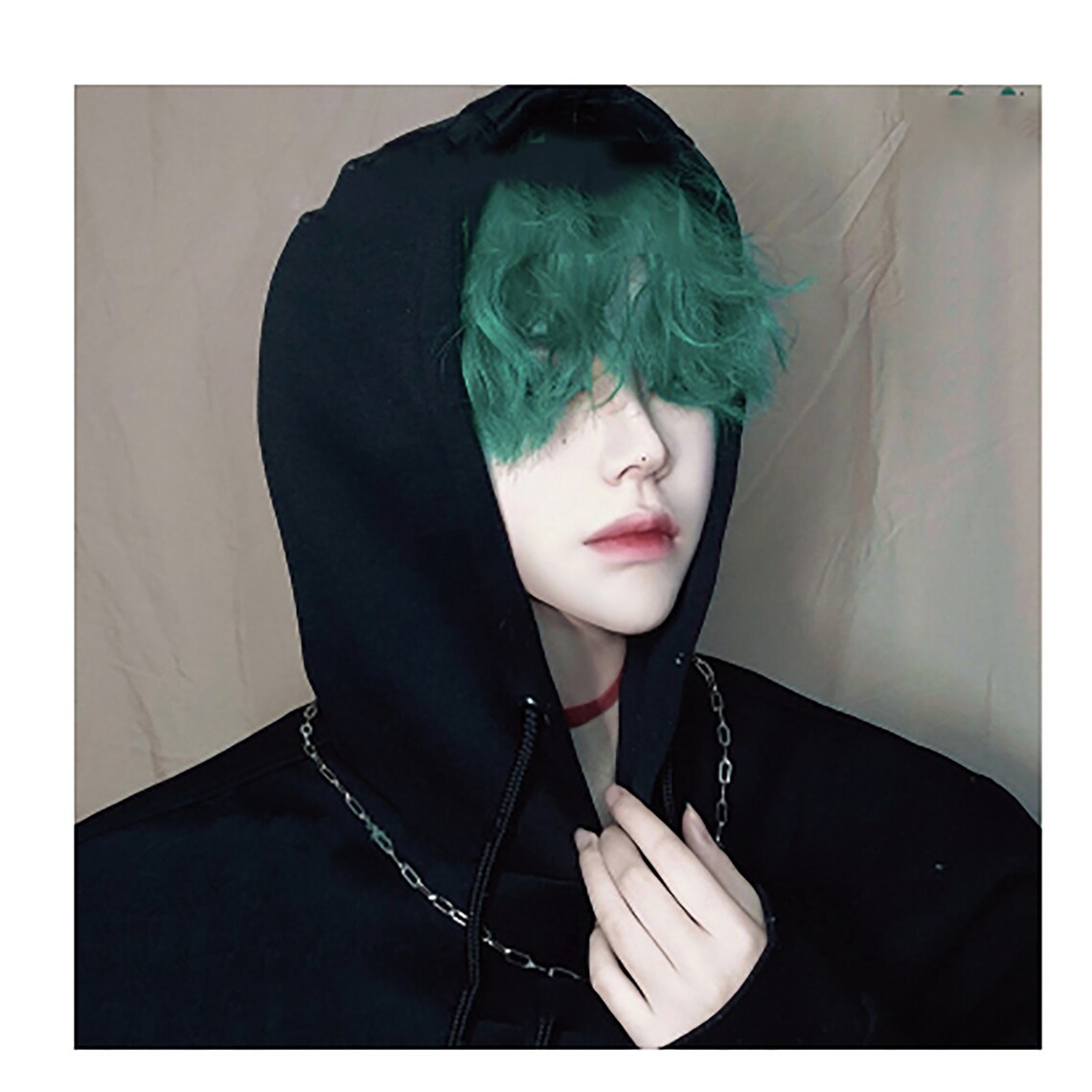 Sea Foam Green Wigshort Straight Wig Fashion Personality Wig Etsy