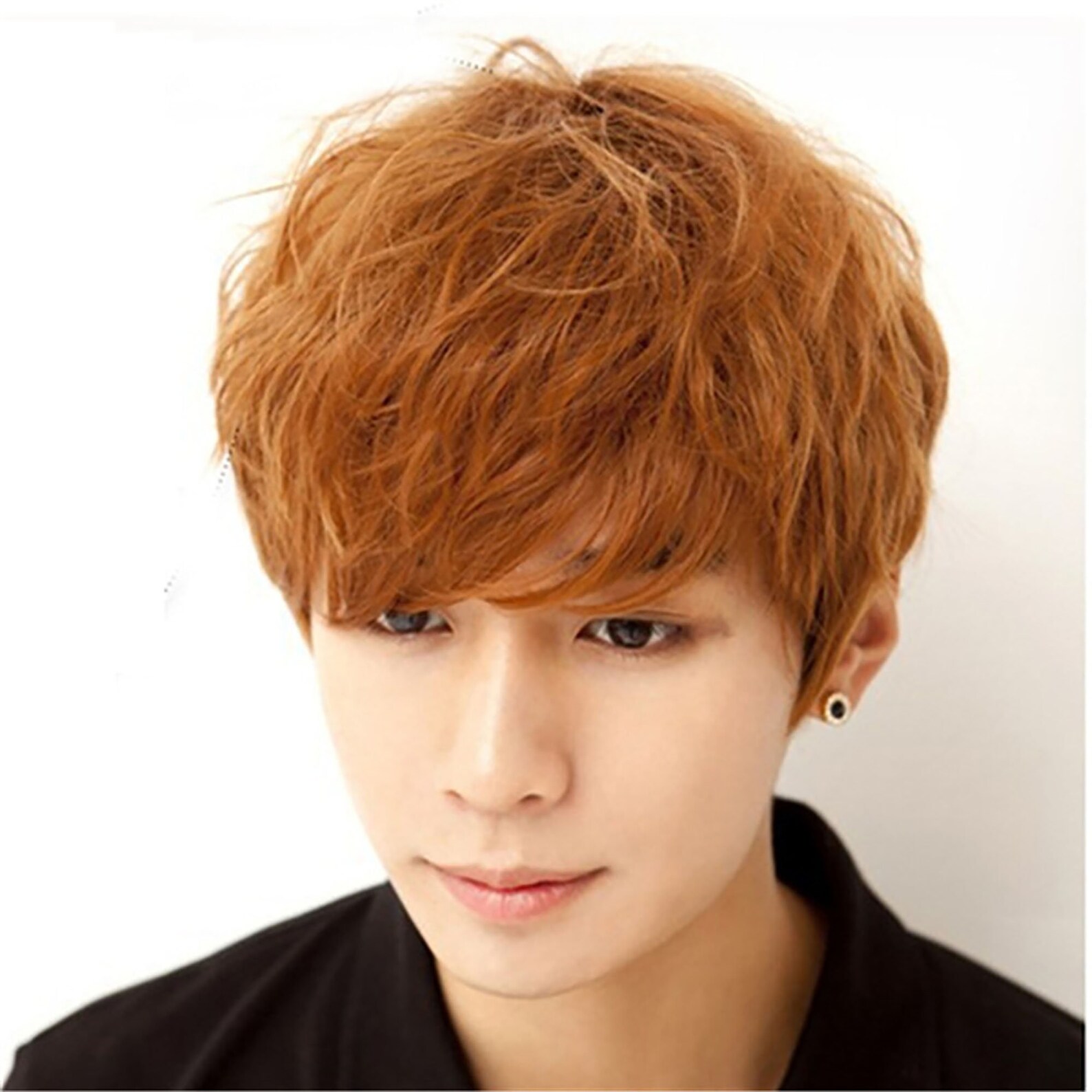 Wig For Men/Boycurly Cosplay Men's Wigs Flax yellow Etsy