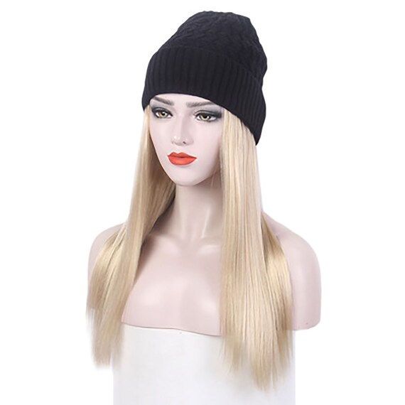Beanie Hat With Hair Attached Chemo Hat 