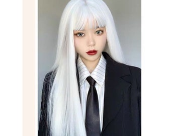 cosplay wig white