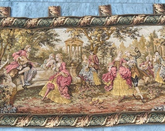2x3 French Tapestry, Vintage Medeivals Tapestry, Stunning Tapestry, Home Decor Tapestry/Wall Hanging, 101 x 55 cm FREE SHIPPING