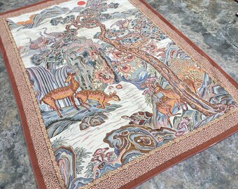5x7 French Tapestry, Vintage Medieval Tapestry, Antique Tapestry, Home Decor Tapestry/Wall Hanging, 205 x 147 cm FREE SHIPPING