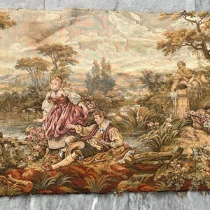2x4 French Tapestry, Vintage Tapestry Medieval Tapestry, Stunning Tapestry, Home Decor Tapestry/Wall Hanging, 136 x 66 cm FREE SHIPPING