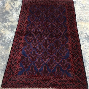 3x5 Afghan Rug, Vintage Rug, Turkish Rug, Small Rug, Boho Rug, Mini Rug, Hand Knotted Oushak Design Home Decor Rug, 141 x 82 cm FREE SHIP