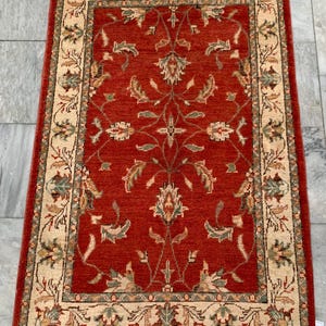 3x4 High Quality Afghan Rug, Boho Rug, Floor Rug, Stunning Rug, Living Room Rug, Afghan Kazak Rug, Hand Knotted Rug, Turkish Rug, 125x80 cm