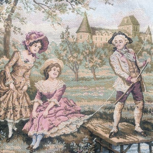 2x5 French Tapestry, Vintage Tapestry, Medieval Tapestry, Authentic Tapestry, Home Decor Tapestry/Wall Hanging 164 x 67 cm FREE SHIP