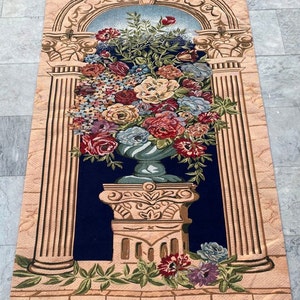 4x6 französischer Wandteppich, Vintage mittelalterlicher Wandteppich, Antiker Wandteppich, Wohnkultur Tapisserie/Wandbehang, 171 x 107 cm KOSTENLOSER VERSAND