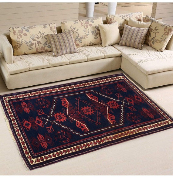 3x4 outlet Mini Rug, Afghan Rug, Boho Rug, Oushak Rug, Turkish Rug Hand Knotted Medallion Rug, Home Decor Rug, 136 x 81 cm FREE SHIP