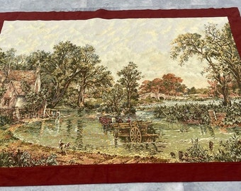 5x7 French Tapestry, Vintage, Tapestry, Natural Scene Tapestry, Authentic Tapestry, Home Decor Tapestry/Wall Hanging, 208 x 160 cm FREE SHIP