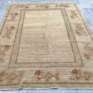 6x9 High Quality Afghan Rug, Boho Rug, Floor Rug, Modern Rug, Living Room Rug, Afghan Chobi Rug, Hand Knotted Rug, Turkish Rug, 283 x 198 cm