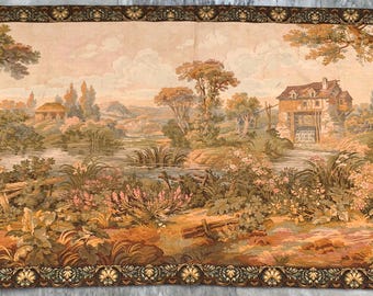 3x5 Vintage French Tapestry Medieval Pictorial Large Size Tapestry Best for Wall Decor, 160 x 80 cm Low Price FREE SHIPPING