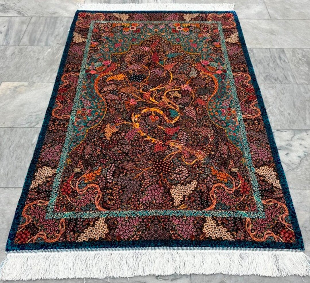 3x5 Silk Rug High Quality Silk Rug Bamboo Silk Rug Luxury Home Decor ...