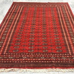 7x10 High Quality Afghan Rug, Boho Rug, Floor Rug, Bedroom Rug, Living Room Rug, Afghan Chobi Rug, Hand Knotted Rug, Turkish Rug 310x216 cm