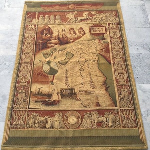 3x5 French Tapestry, Vintage Medieval Tapestry, Authentic Tapestry, Home Decor Tapestry/Wall Hanging, 146 x 98 cm FREE SHIPPING