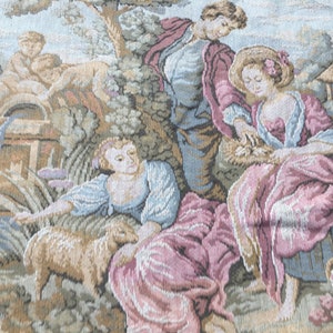 2x5 French Tapestry, Vintage Tapestry, Medieval Tapestry, Authentic Tapestry, Home Decor Tapestry/Wall Hanging 152 x 75 cm FREE SHIP