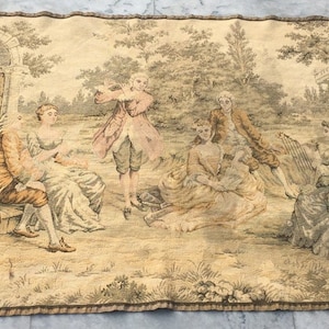 3x4 French Tapestry, Antique Tapestry, Medeivals Tapestry, Stunning Tapestry, Home Decor Tapestry/Wall Hanging, 135 x 88 cm FREE SHIPPING