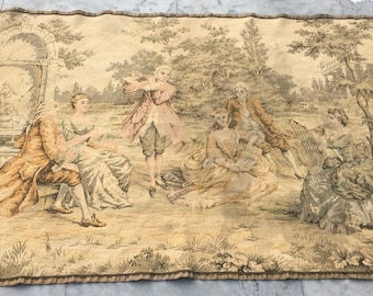 3x4 French Tapestry, Antique Tapestry, Medeivals Tapestry, Stunning Tapestry, Home Decor Tapestry/Wall Hanging, 135 x 88 cm FREE SHIPPING
