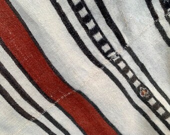4x8 Fulani Blanket, African Blanket, Antique Hand Made Fulani