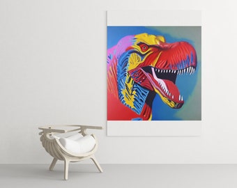 Andy Warhol style T-Rex