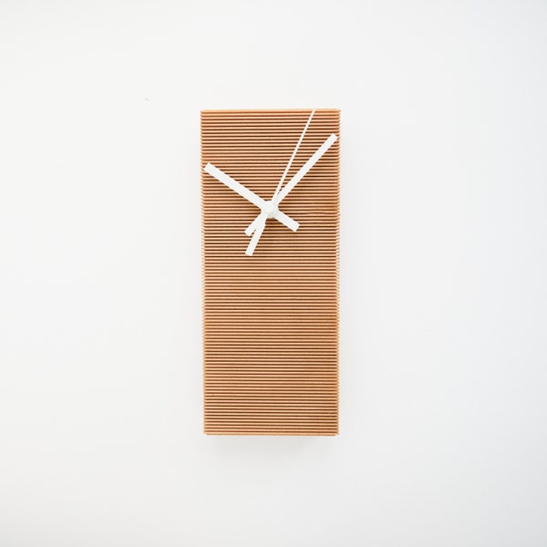 HOVET | Horloge murale en bois recyclé : Design minimaliste et géométrique | horloge murale moderne | Horloge scandinave