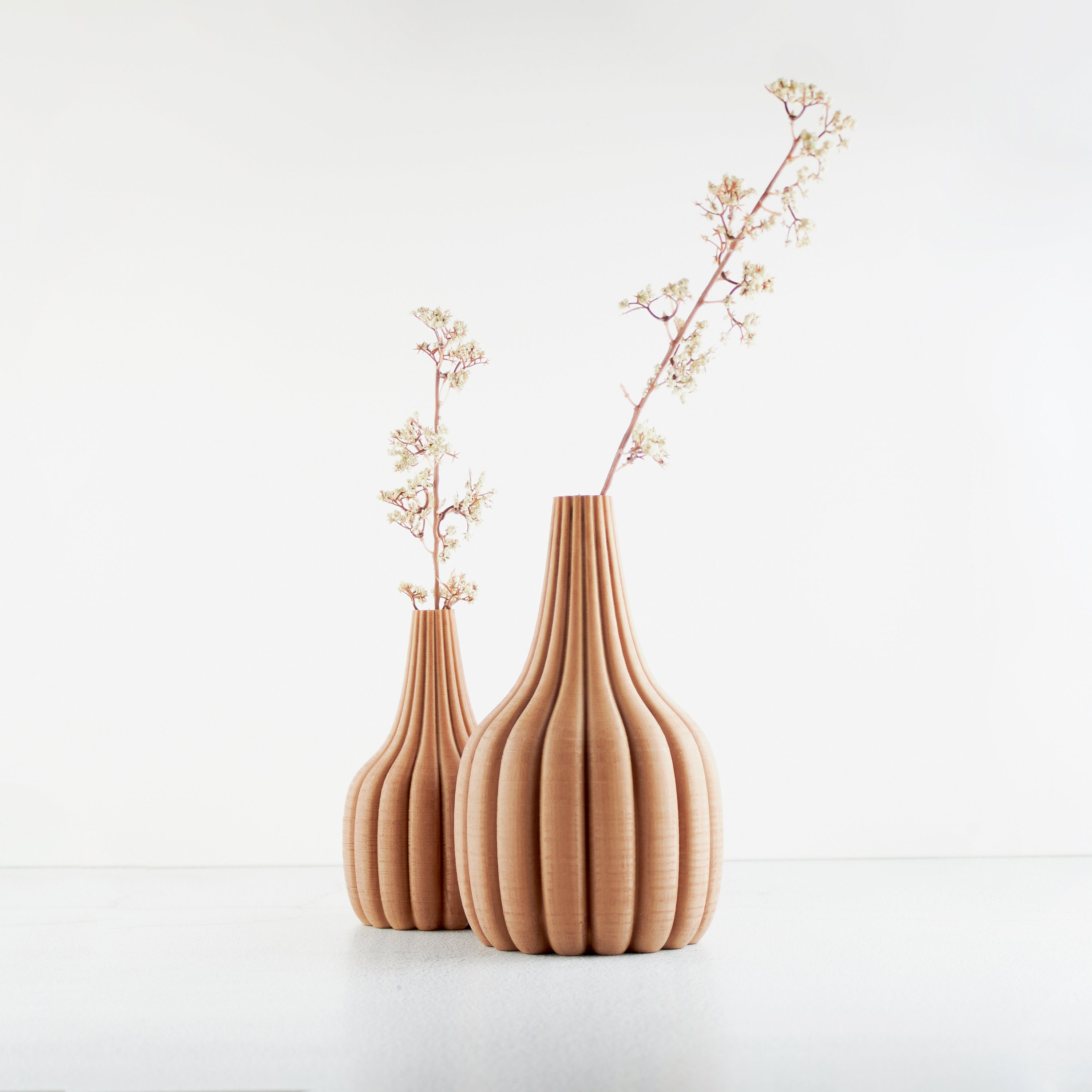 Pomelo | Vase à Fleurs Séchées en Bois Recyclé