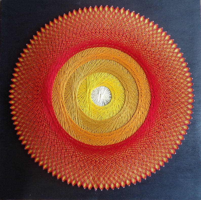Mandala String Art 3D String Art Sacred Geometry - Etsy