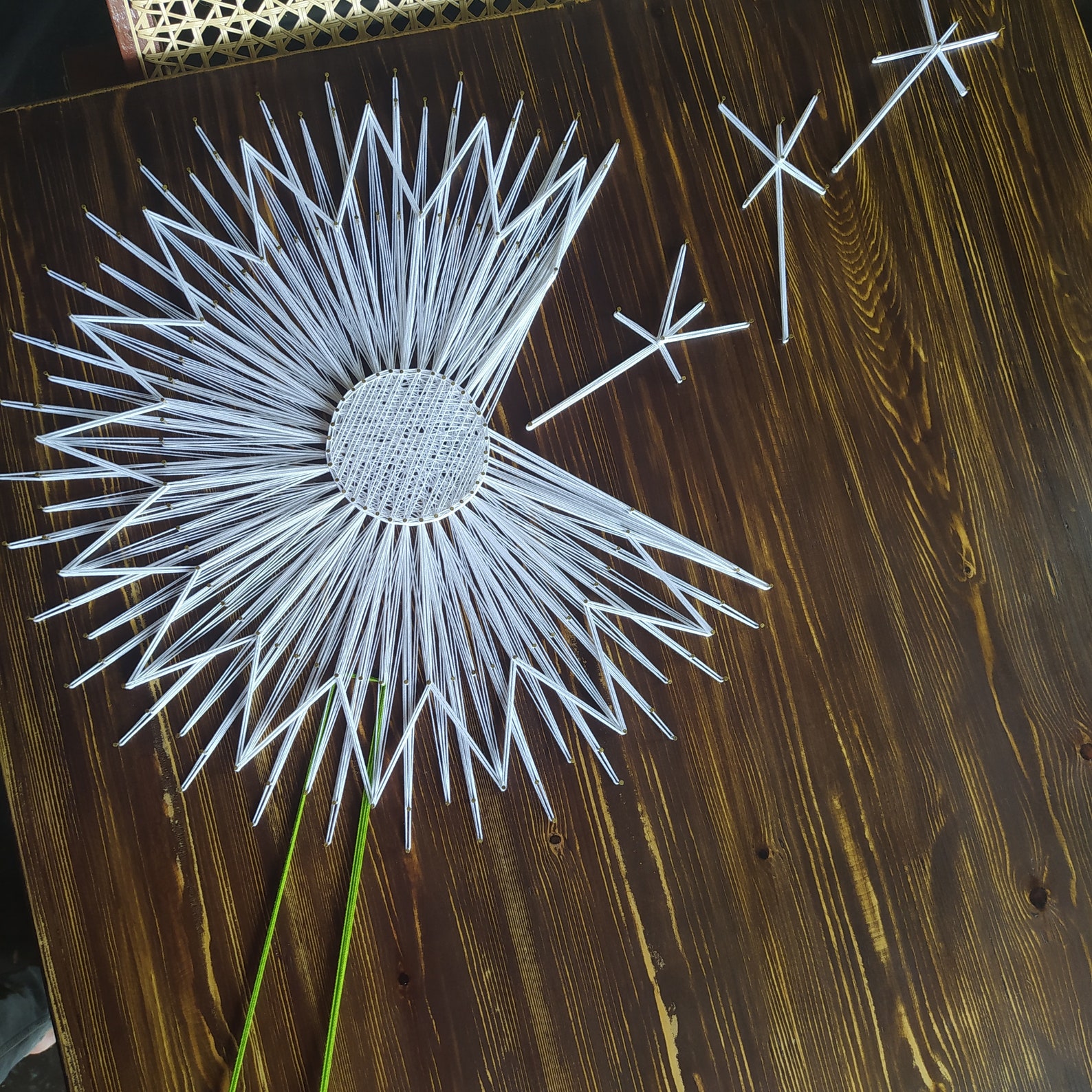 Dandelion String Art, Wall Décor, String Art, Perfect for Home Space Etsy