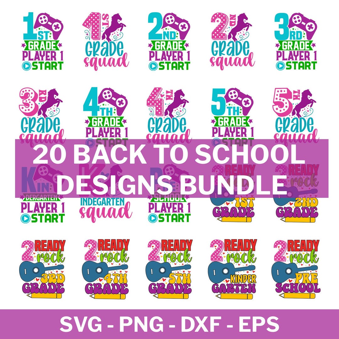 Back to School Svg Bundle, Teacher Svg-png, Kindergarten, First Day of ...