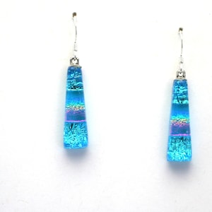 Dichroic Glass Earrings Handmade on Maui