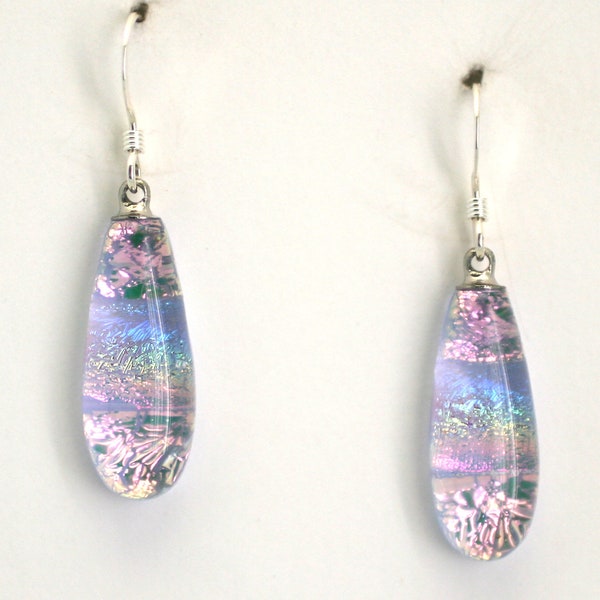 Dichroic Glass Earrings Handmade on Maui