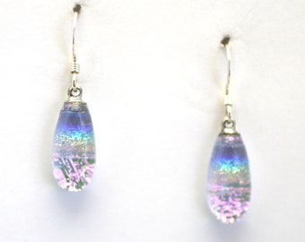 Dichroic Glass Earrings Handmade on Maui