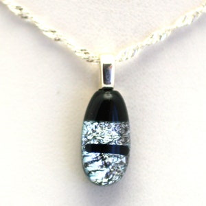 Dichroic Fused Glass Pendant.  Handmade on Maui Hawaii