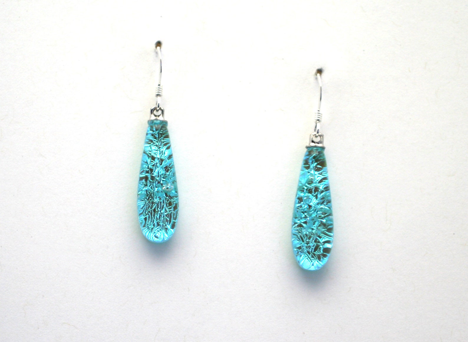 Dichroic Fused Glass Earrings Handmade on Maui Hawaii Etsy