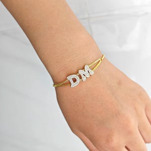 Pulsera con nombre de burbuja 3D, pulsera con nombre personalizada, pulsera con letra de globo, pulsera con nombre de globo, pulsera con nombre, pulsera con letra de burbuja