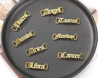 Personalized Name Shoe Buckle: Custom Shoelace Clip Charm gift