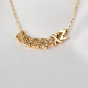 Collar de oro, collar con inicial, collar con letra, collar con nombre personalizado, regalos para esposa, regalos para mamá, regalo de mamá, regalo de cumpleaños para ella