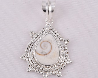 Colgante de ojo de Shiva hecho a mano - Joyería de plata de ley 925
