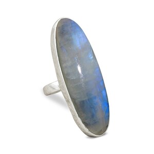 Rainbow Moonstone Ring, 925 Sterling Silver Ring, Moonstone Ring, Boho Ring, Handmade Ring, June Birthstone Ring, Engagement Gifts, etsy