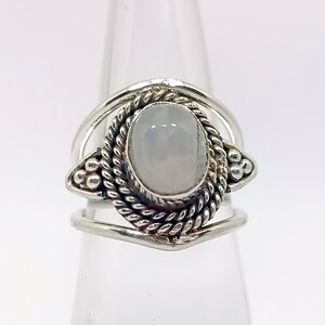 Rainbow Moonstone Ring, 925 Sterling Silver Ring, Moonstone Ring, Boho Ring, Handmade Ring, June Birthstone Ring, Engagement Gifts, etsy