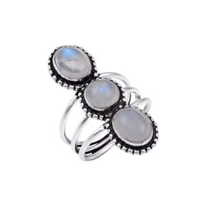 Rainbow Moonstone Ring, 925 Sterling Silver Ring, Moonstone Ring, Boho Ring, Handmade Ring, June Birthstone Ring, Engagement Gifts, etsy