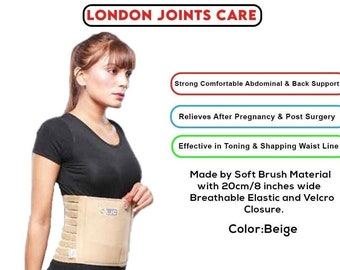Umbilical Hernia Support Belt 8 inches wide Abdominal & back Compression brace Navel Truss Breathable Pre and Post surgery  NHS UK