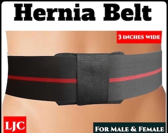 Umbilical Hernia Support Belt 3 inches wide Abdominal Navel Truss One Removable Cushion Pad Gentle Pain Relief UK