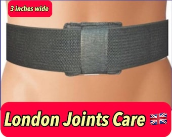 Umbilical Hernia Support Belt 3 inches wide Abdominal Truss Removable Cushion Pad NHS UK