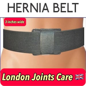 Umbilical Hernia Support Belt 3 inches wide Abdominal Navel Truss One Removable Cushion Pad Gentle Pain relief UK