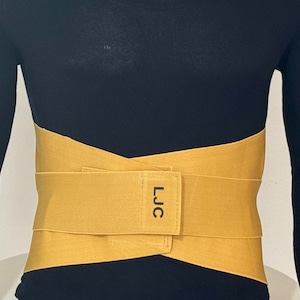Back Support Belt, Elastic Compression Brace, double Pull Strap, Posture Binder Pain Relief, Breathable, Slim design UK